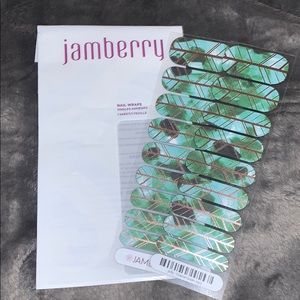 Jamberry Coastal Green Nail Wraps Full Sheet